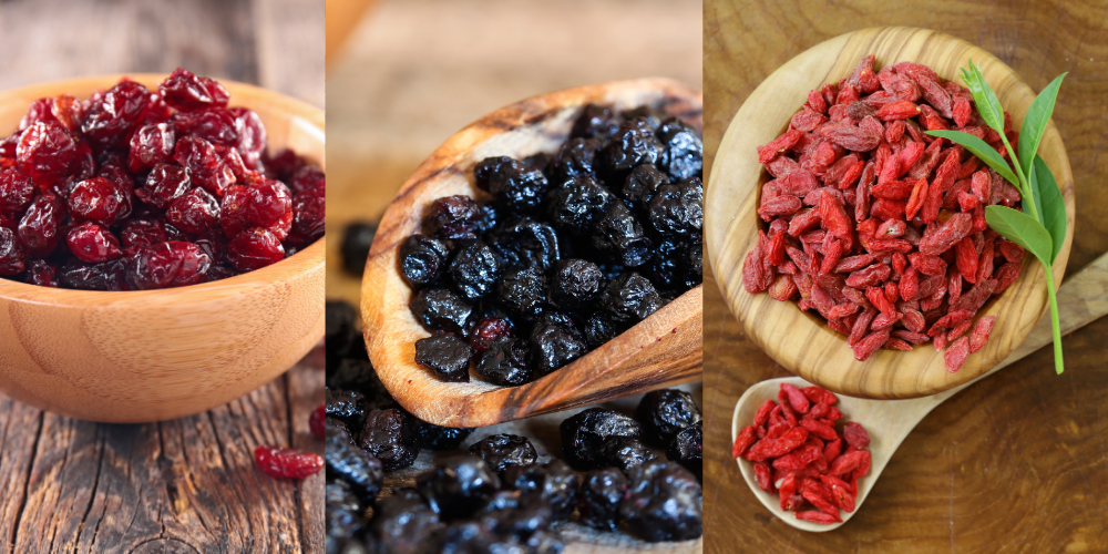 Gojiberry, Cranberry ve Blueberry – Doğanın Süper Üçlüsü ile Tanışın!