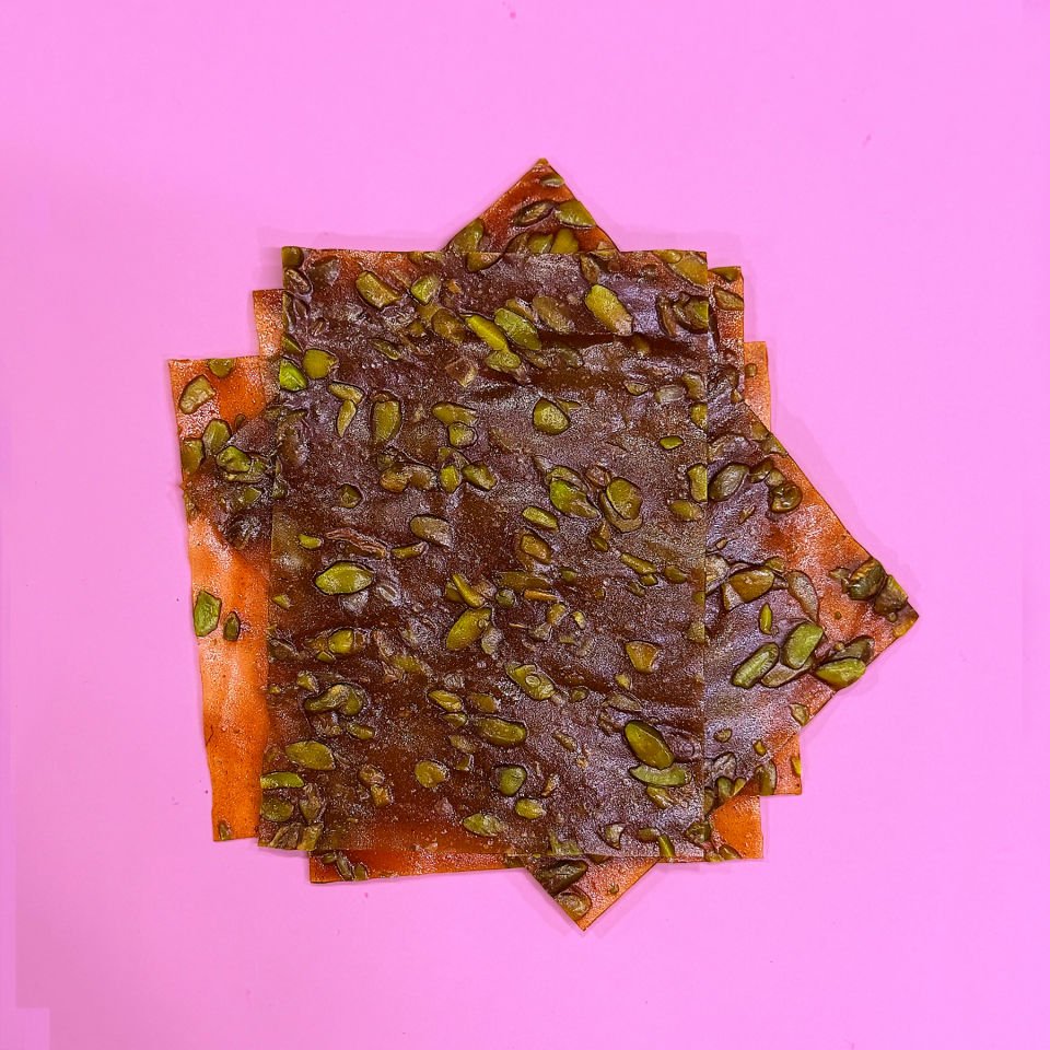 Yaprak Pestil - Antep Fıstıklı - Glutensiz - Rafine Şeker İlavesiz  300 gr