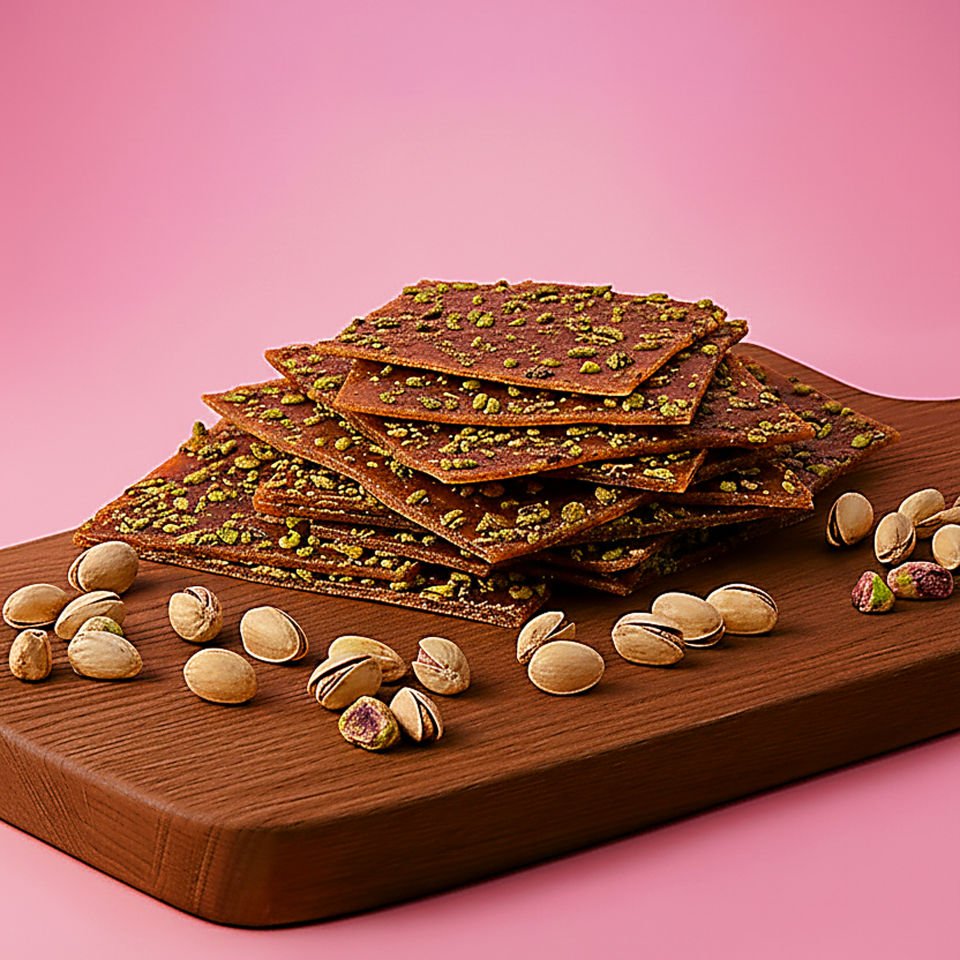 Yaprak Pestil - Antep Fıstıklı - Glutensiz - Rafine Şeker İlavesiz  300 gr