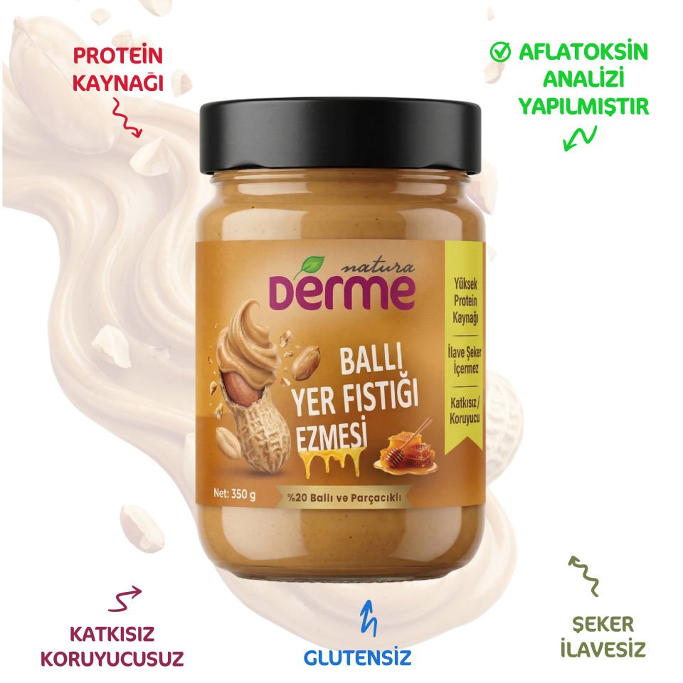 Yer Fıstık Ezmesi  Ballı 350 gr