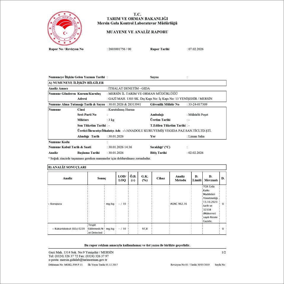 Hurma Mebrum - Double 1000 Gram