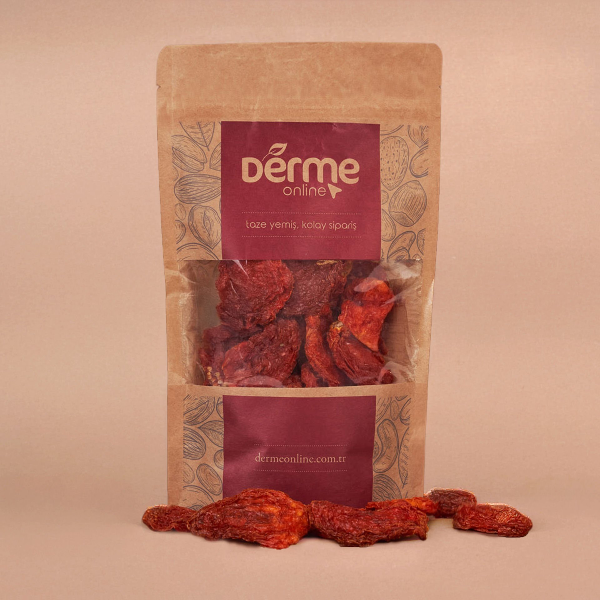 Yerli Domates Kurusu - Doğal Kurutulmuş - Dilimli 750 Gram